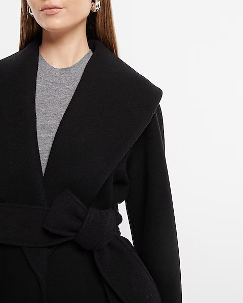 Shawl Lapel Wrap Coat | Express