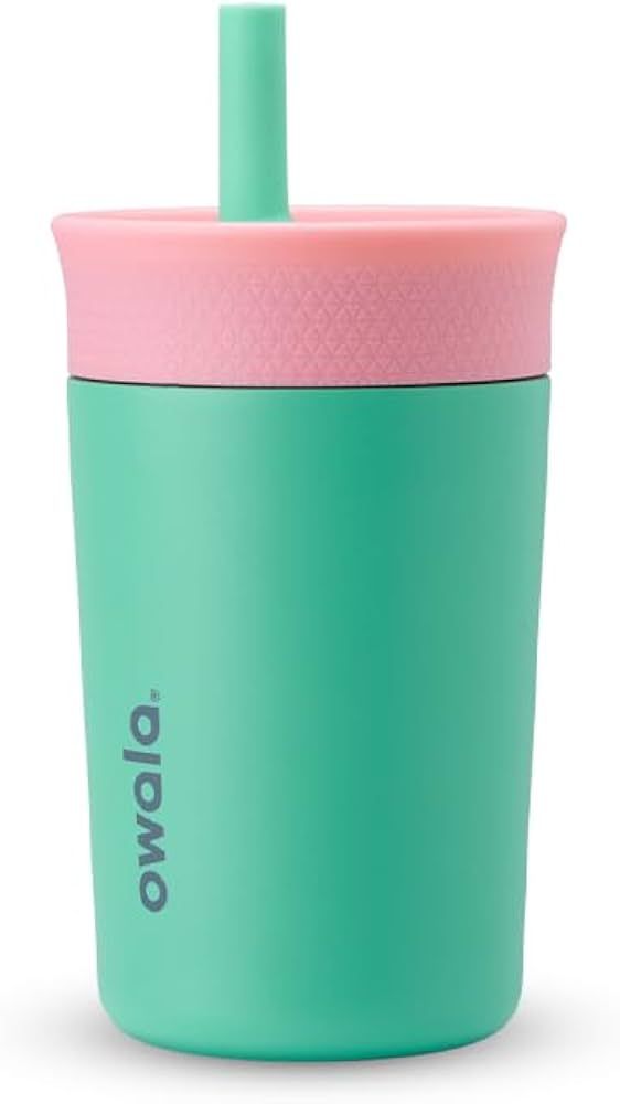 Owala Kids Insulation Stainless Steel Tumbler with Spill Resistant Flexible Straw, Easy to Clean,... | Amazon (US)