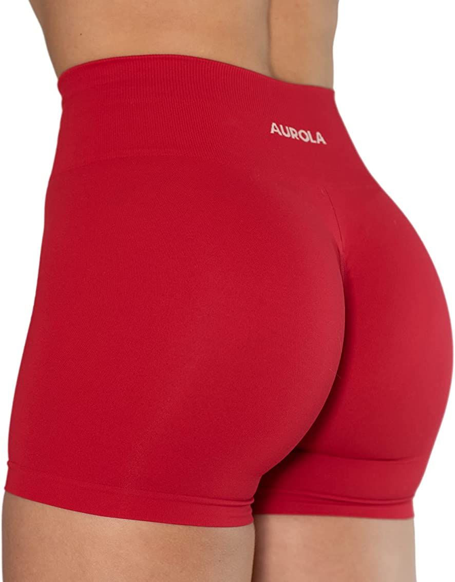AUROLA Dream Collection Workout Shorts for Women High Waist Seamless Scrunch Athletic Running Gym... | Amazon (US)