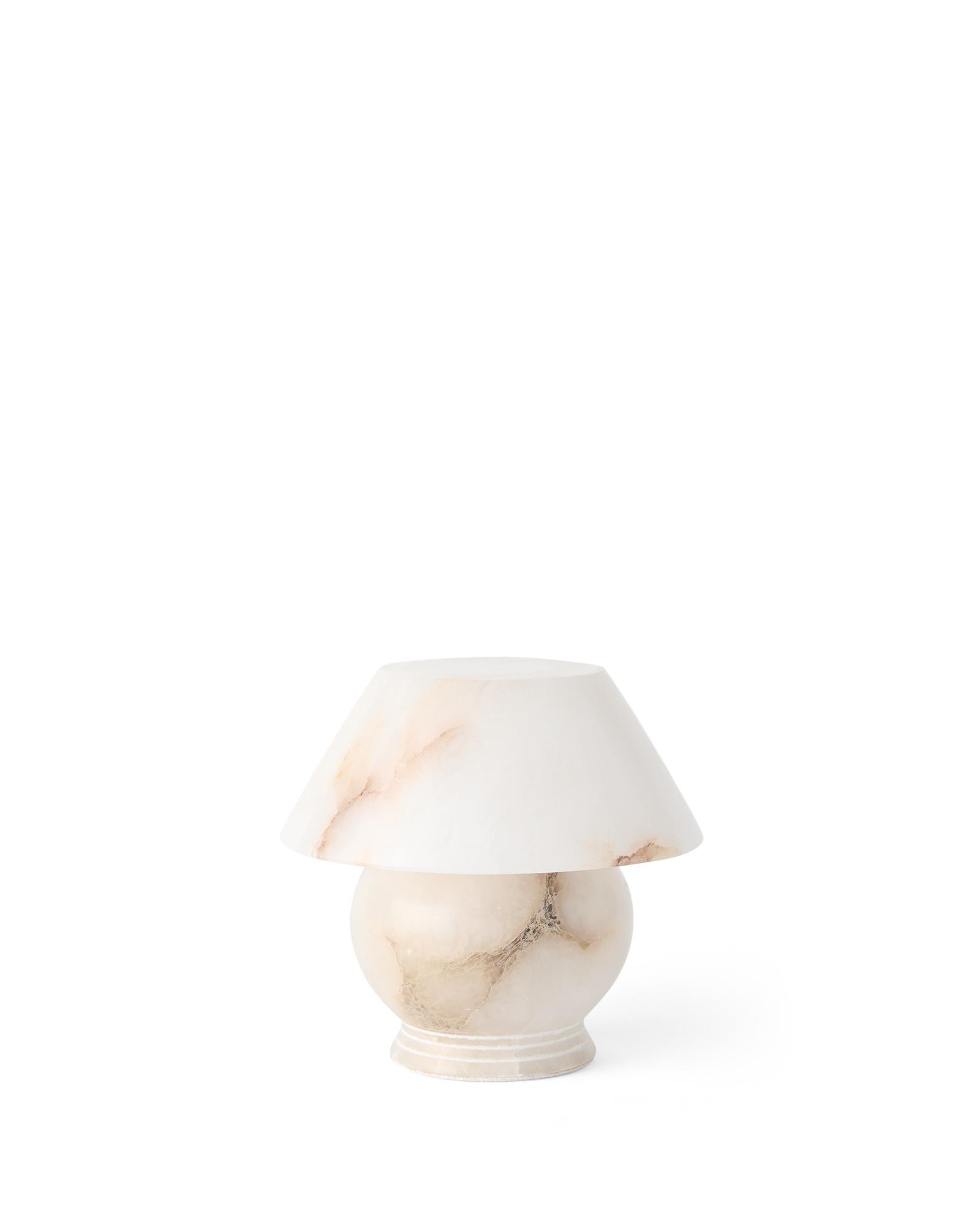 Mayfair Mini Alabaster Table Lamp | Serena and Lily