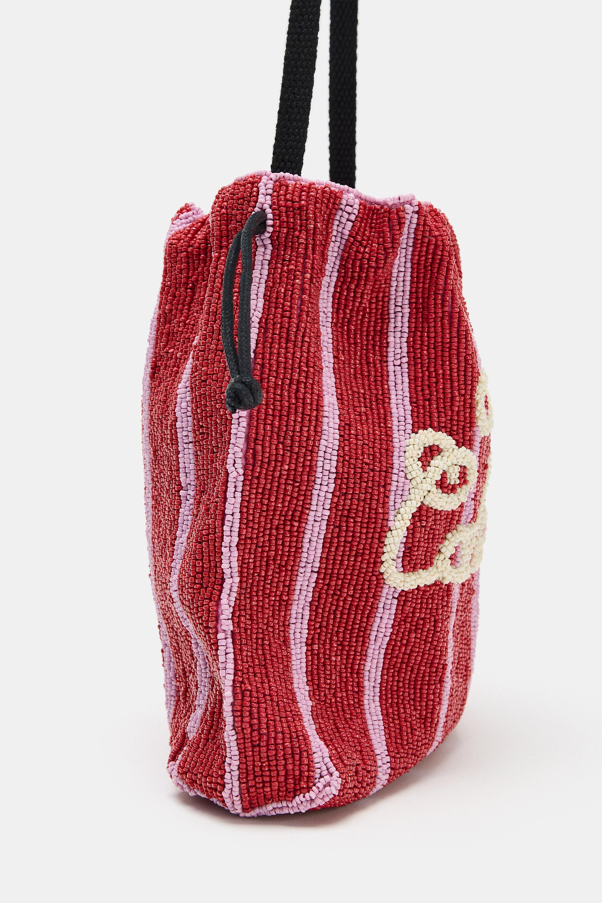 BEADED BUCKET BAG | Zara US