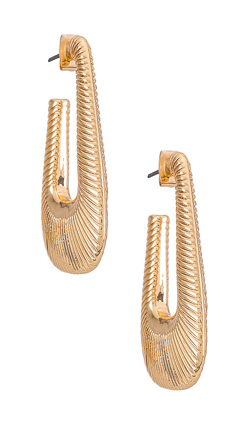 Hoop Earring in Gold | Revolve Clothing (Global)