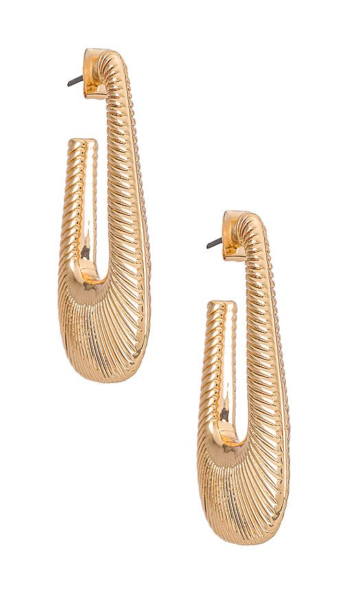 Hoop Earring in Gold | Revolve Clothing (Global)