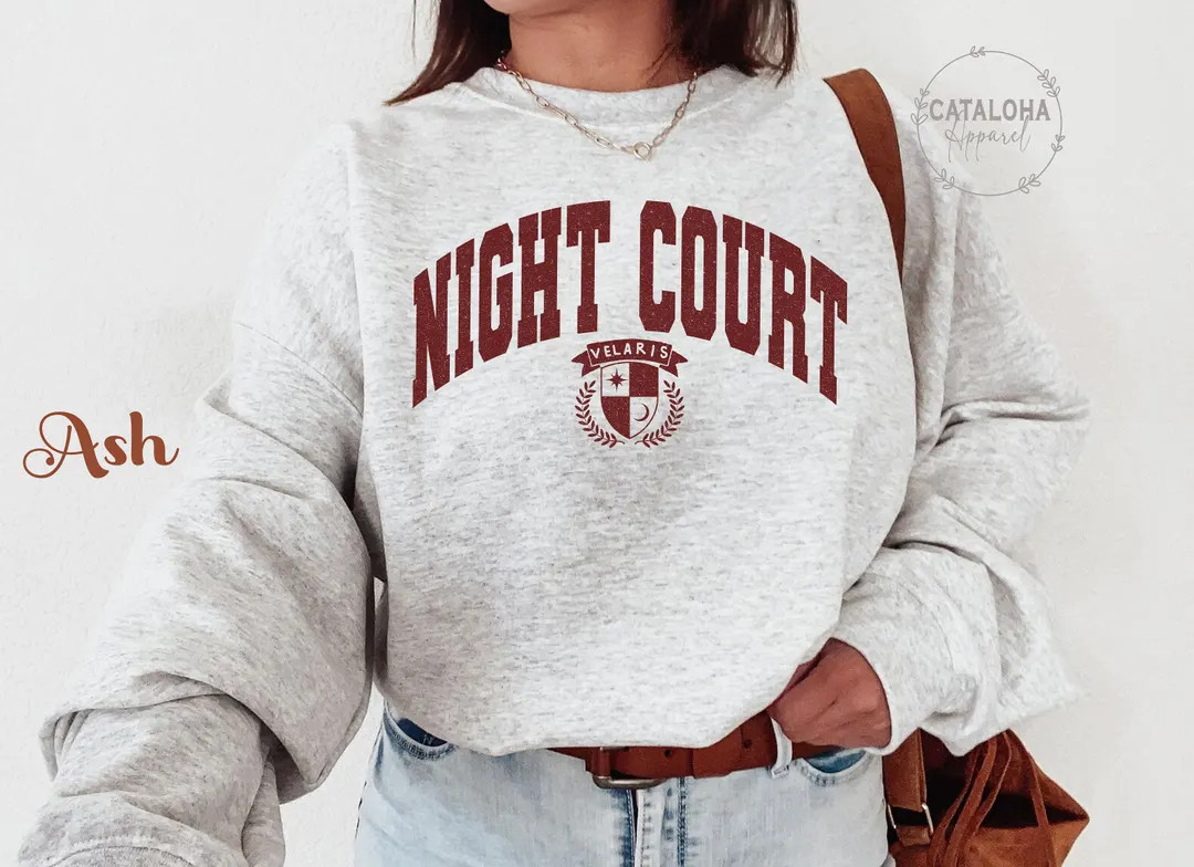 The Night Court Sweatshirt, Velaris Sweatshirt, ACOTAR, A Court of Thorns and ROSES, City of Star... | Etsy (US)