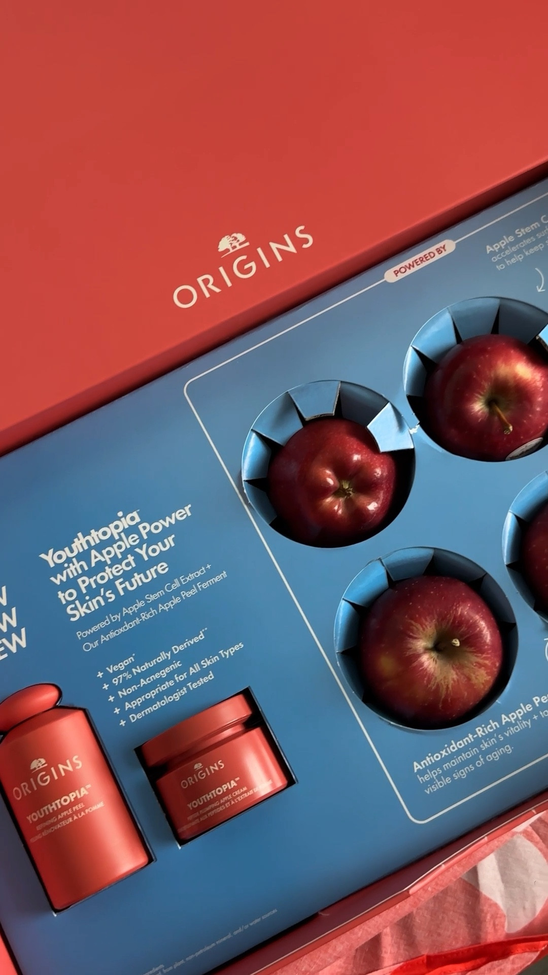 Origins Youthopia line! the Refining Apple Peel gently exfoliates to smooth and brighten. Then, I follow up with the Peptide Plumping Apple Cream—it’s hydrating, lightweight, and leaves my skin feeling soft and plump. Talk about a glow-up!

#LTKBeauty #LTKMens #LTKFindsUnder50