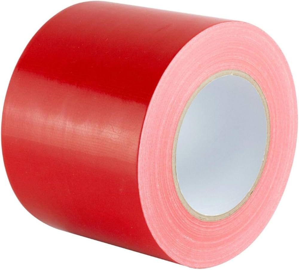 GTSE Red Duct Tape, Wide Roll, 4 inches x 55 Yards (164 ft), Heavy-Duty, Multi-Purpose, Waterproo... | Amazon (US)