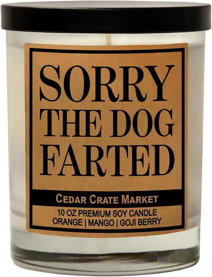 Gifts for Dog Lovers | Dog Dad Gifts | Funny Dog Candle Gifts for Men Women | Sorry The Dog Farte... | Amazon (US)