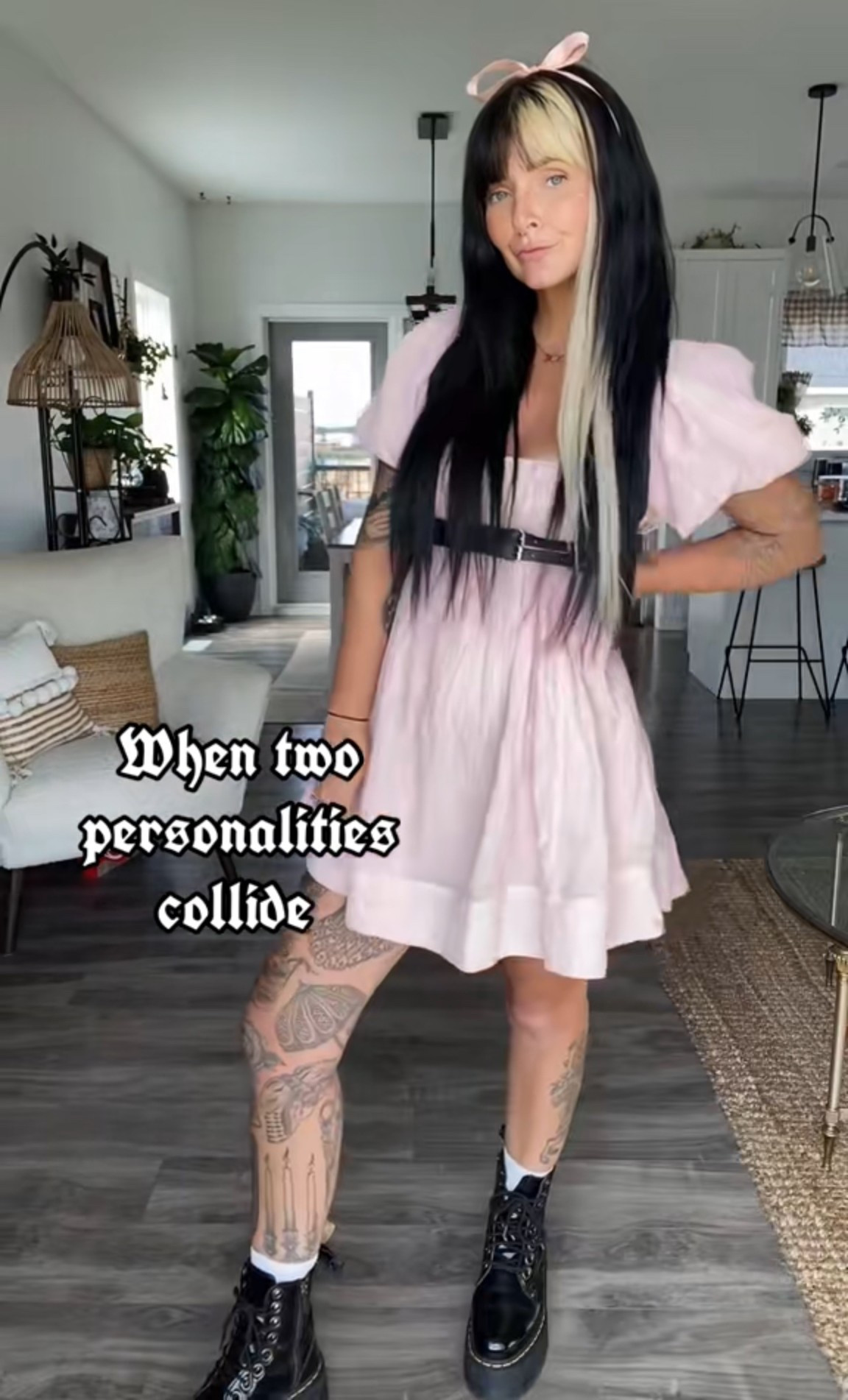 When my two personalities clash into one another! Pastel princess X punk rock princess!

Dress: Free People
Harness: SHEIN
Shoes: Jaden max platform doc martens

#LTKbeauty #LTKcanada #LTKstyletip