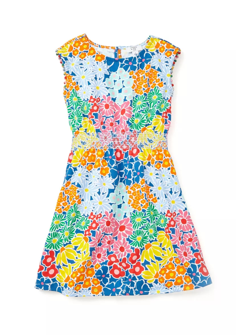 Girls 4-6x Smocked Waist Knit Dress | Belk
