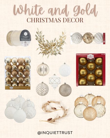 White and gold Christmas decors!

#goldandwhiteornaments #christmasballs #holidaydecor #holidayhome

#LTKHoliday #LTKhome #LTKSeasonal