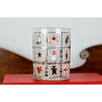 Vintage Culver Double Old Fashioned Glass Xmas Potpourri Only 1 Left | Etsy (US)