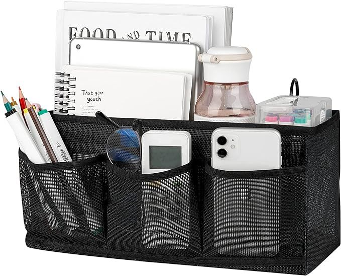 Trycooling Bedside Caddy/Bedside Organizer Caddy Hanging Storage with 3 Pockets for Dorm Hospital... | Amazon (US)