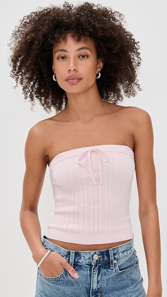 Zazie Cotton Strapless Sweater | Shopbop