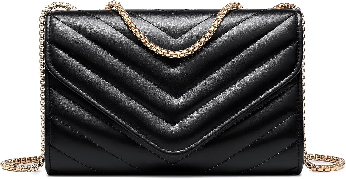 Dasein Women Small Quilted Crossbody Bags Stylish Designer Evening Bag Clutch Purses and Handbags... | Amazon (US)