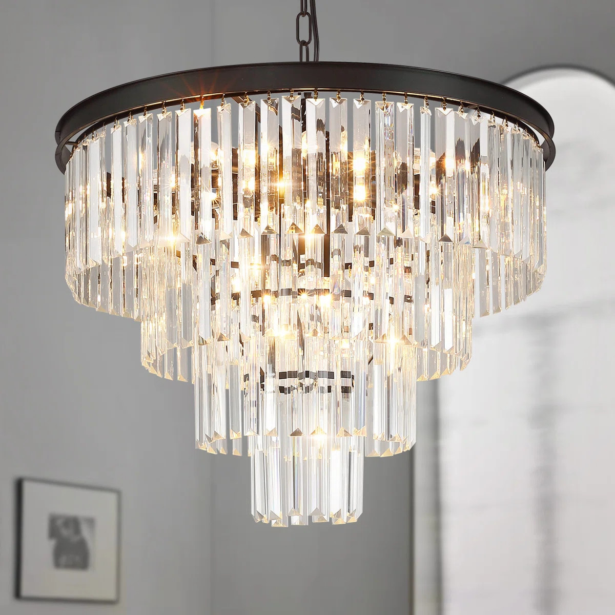 Makinlee Dimmable Tiered Chandelier | Wayfair North America
