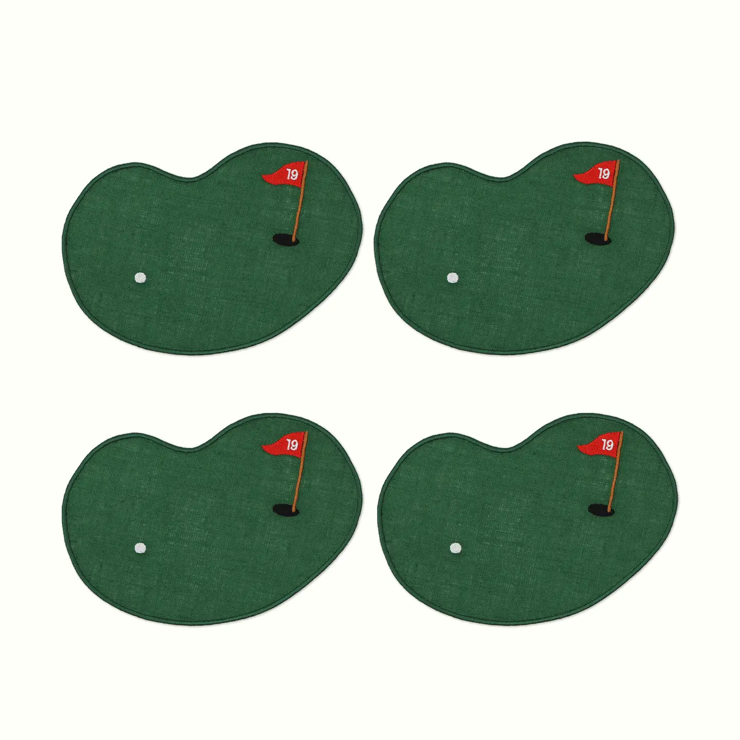 Golf Linen Cocktail Napkins | Bogey and Byrd