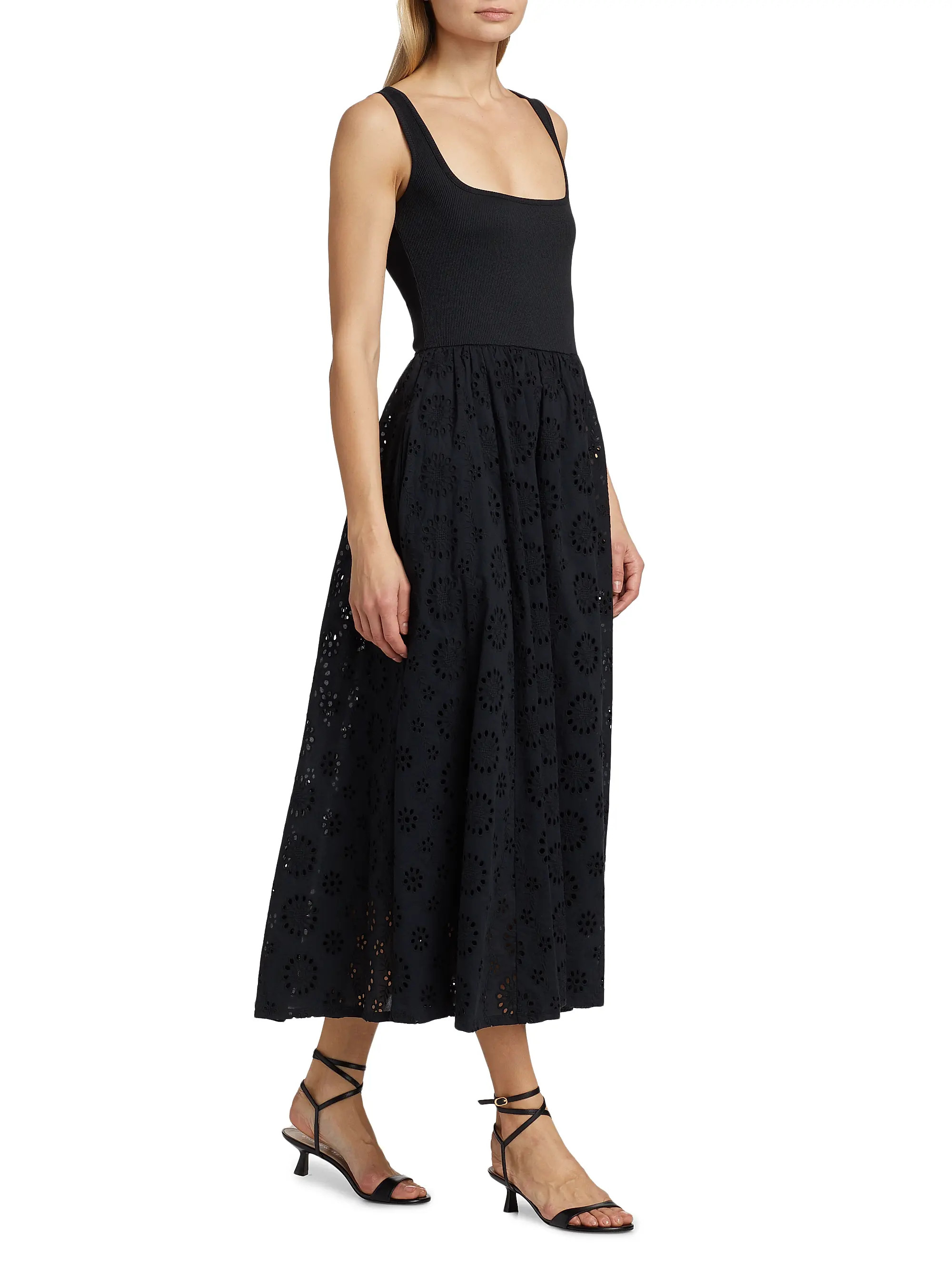 Paige Morel Eyelet Midi-Dress | Saks Fifth Avenue | Saks Fifth Avenue