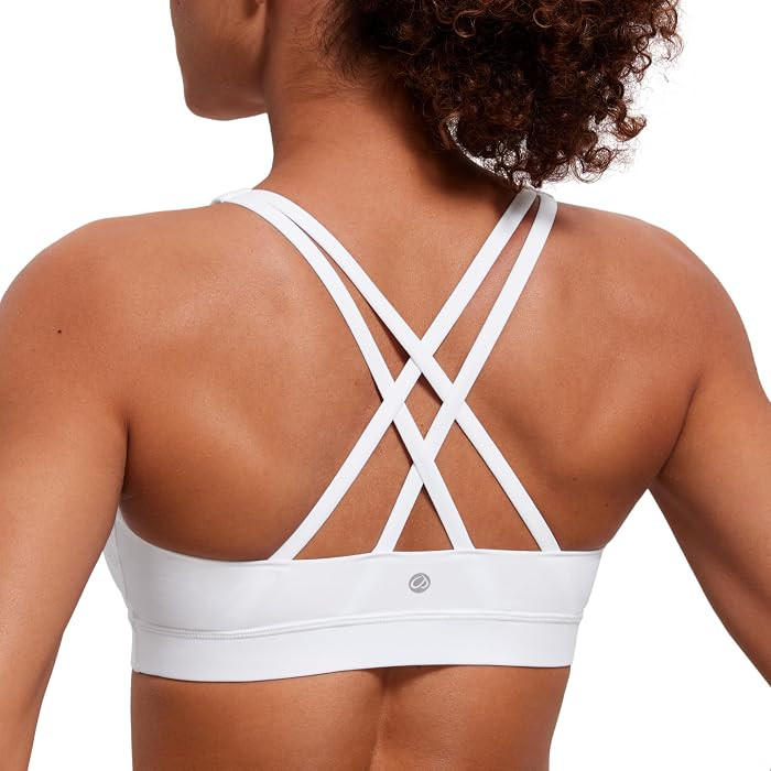 CRZ YOGA Naked Feeling Strappy Sports Bras | Amazon (US)