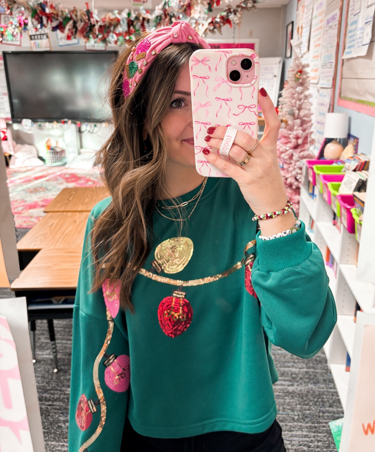 Pink Christmas, headband , holiday, Kirklands, Amazon,  teacher 

#LTKFindsUnder50 #LTKHoliday #LTKSeasonal