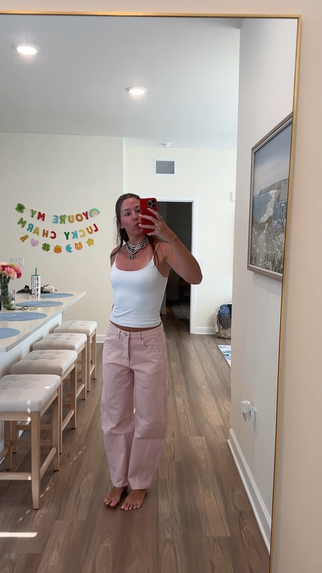 Pink denim!! The cutest jeans for spring !

#LTKgrwm #LTKootd #LTKFestival
