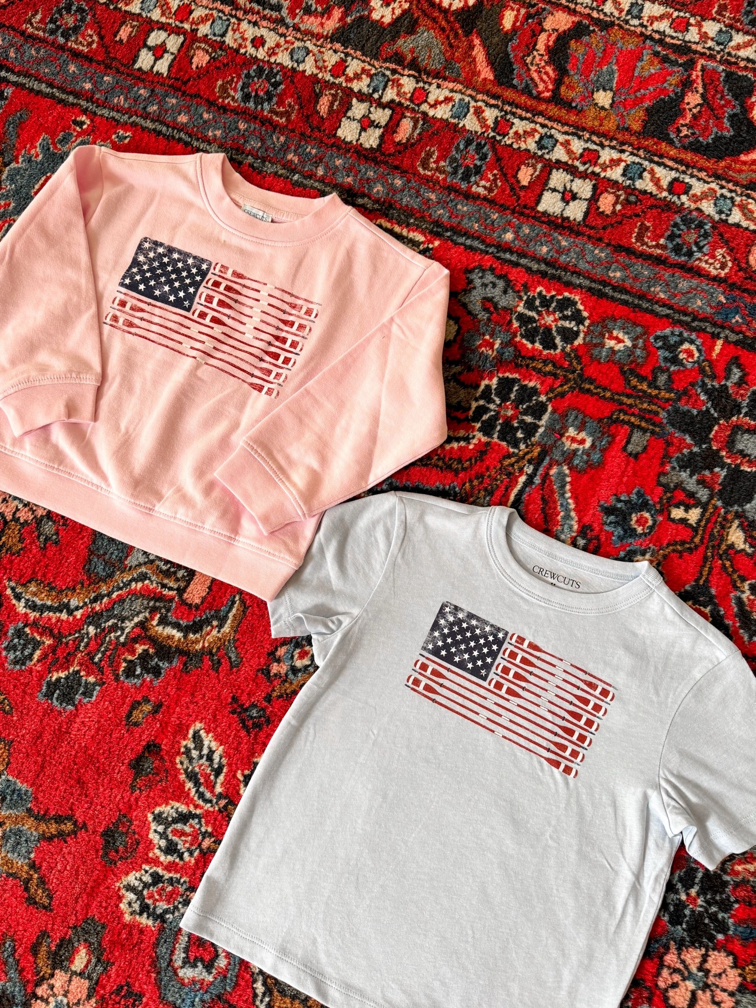 Family matching flag tshirts