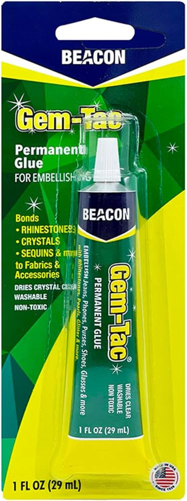 BEACON Gem-Tac Premium Quality Adhesive for Securely Bonding Rhinestones and Gems - Water-Based, ... | Amazon (US)