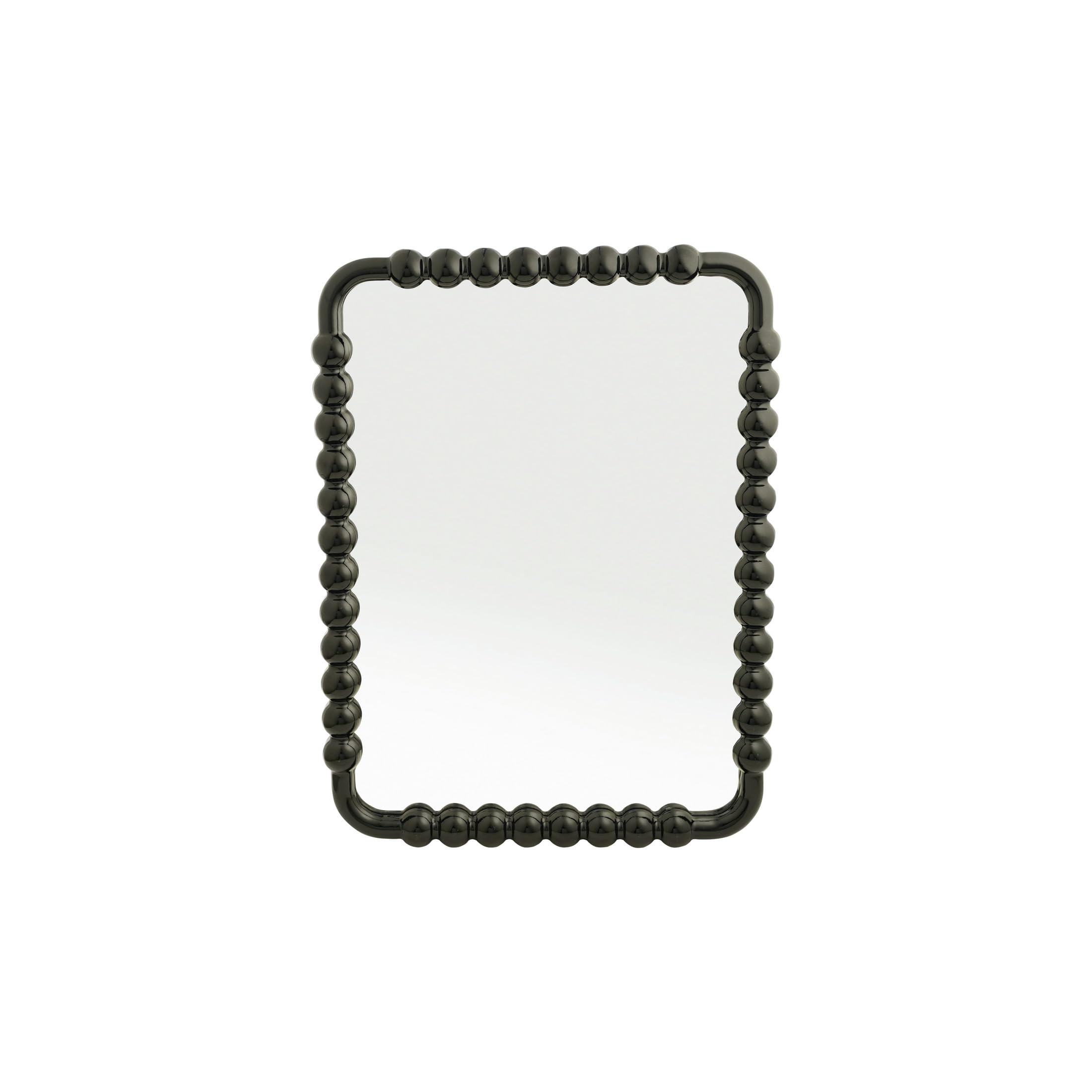 Bloomingville Black Wall Mirror with Resin Frame and Reclaimed Wood Accents | Amazon (US)
