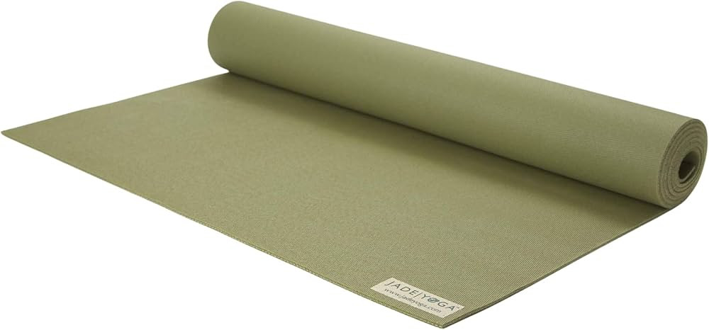 JadeYoga Harmony Yoga Mat - Durable & Thick Gym Fitness Mat, Non-Slip Natural Rubber Yoga Mat - H... | Amazon (US)