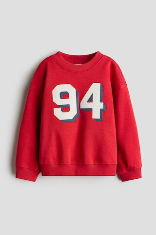 H & M - Printed Sweatshirt - Red/94 | H&M (US + CA)
