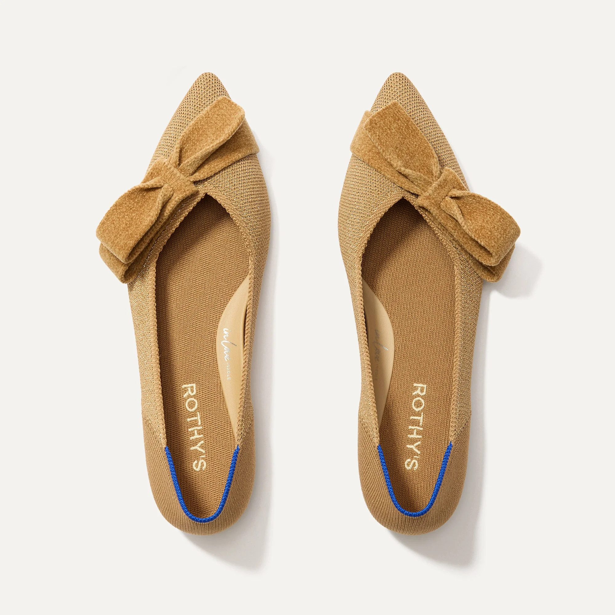 The Bow Point II in Goldstone | Women's Flats | Rothy's | Rothy's