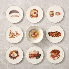 Holiday Food Icon Appetizer  Plate - Savory | West Elm (US)