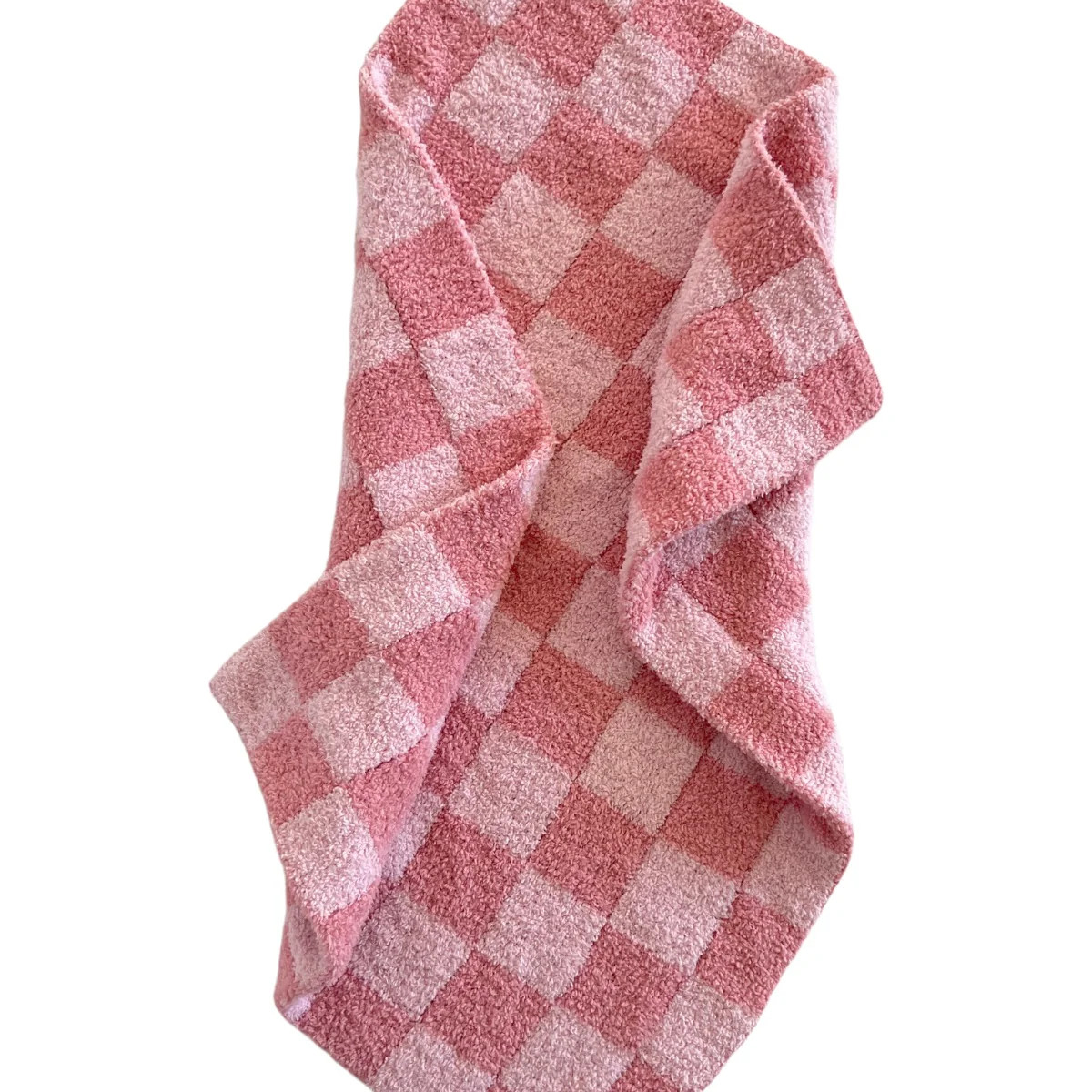 Phufy® Bliss Checkerboard Mini Blanket, Strawberry/Carnation | SpearmintLOVE