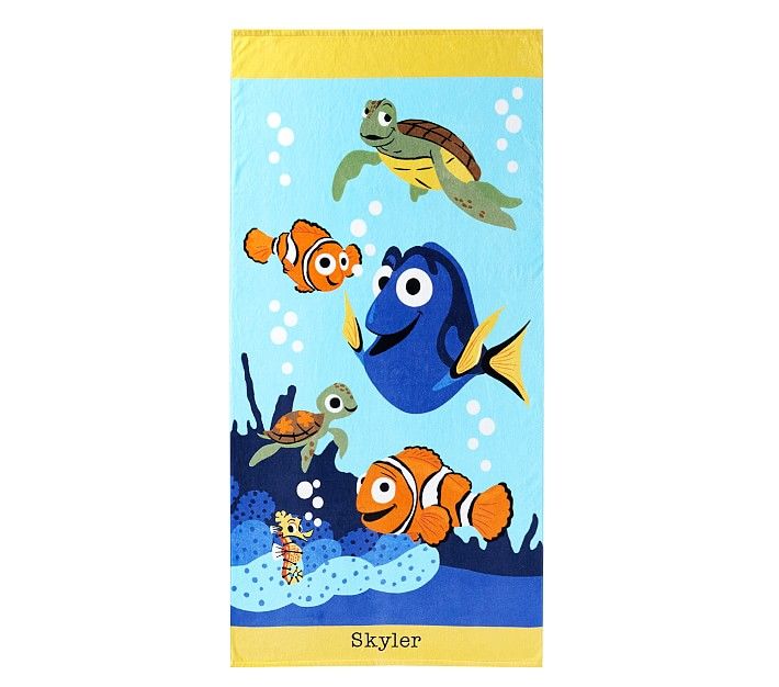 Disney and Pixar Finding Nemo Beach Towel | Pottery Barn Kids