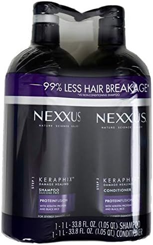 Nexxus Keraphix Keratin Protein Black Rice, Shampoo and Conditioner, 33.8 FL OZ | Amazon (US)