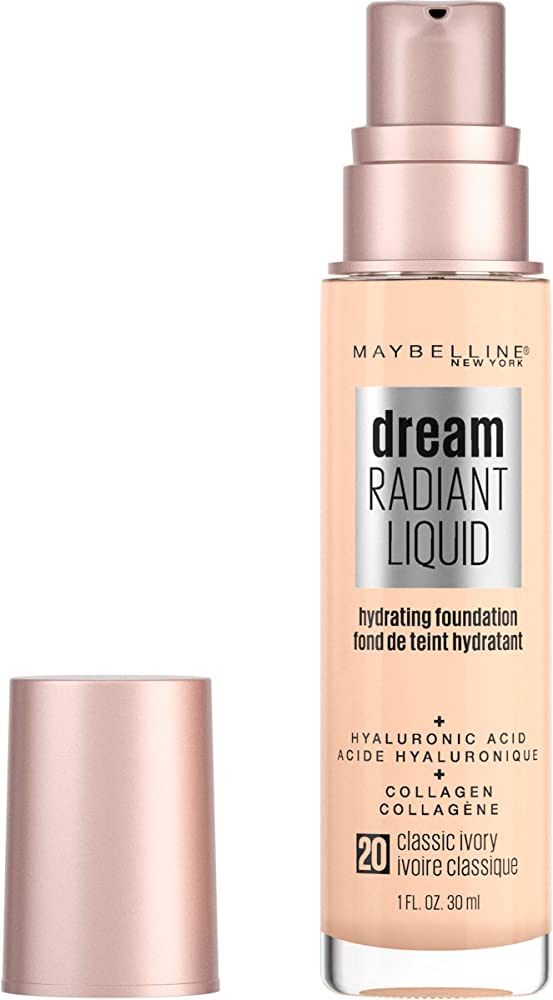 Maybelline Dream Radiant Liquid Medium Coverage Hydrating Makeup, Lightweight Liquid Foundation, ... | Amazon (US)