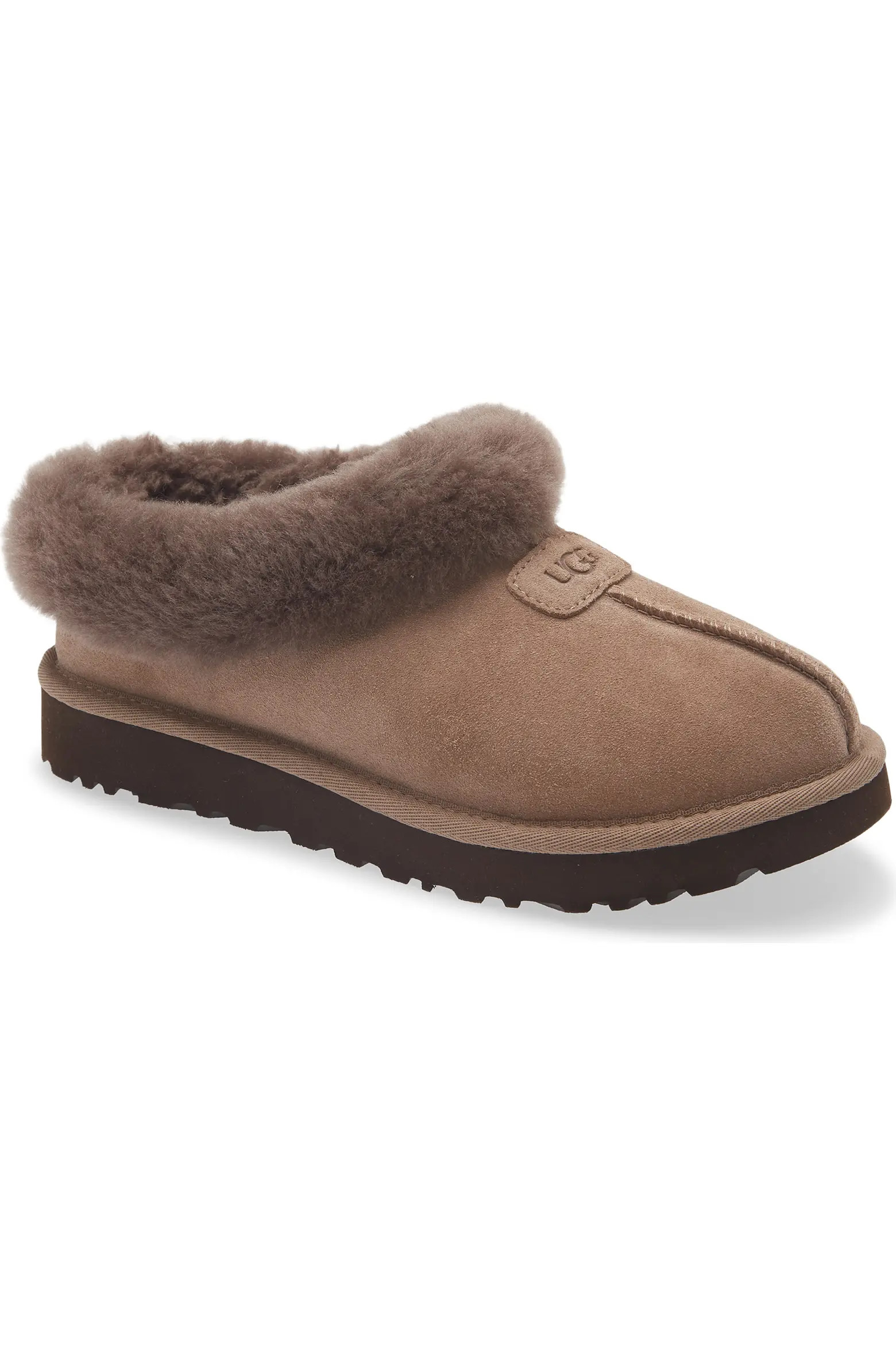 Tazzette Genuine Shearling Collar Slipper (Women) | Nordstrom | Nordstrom