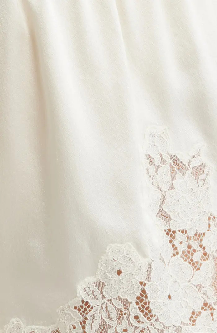 Iona Lace Trim Silk Satin Shorts | Nordstrom