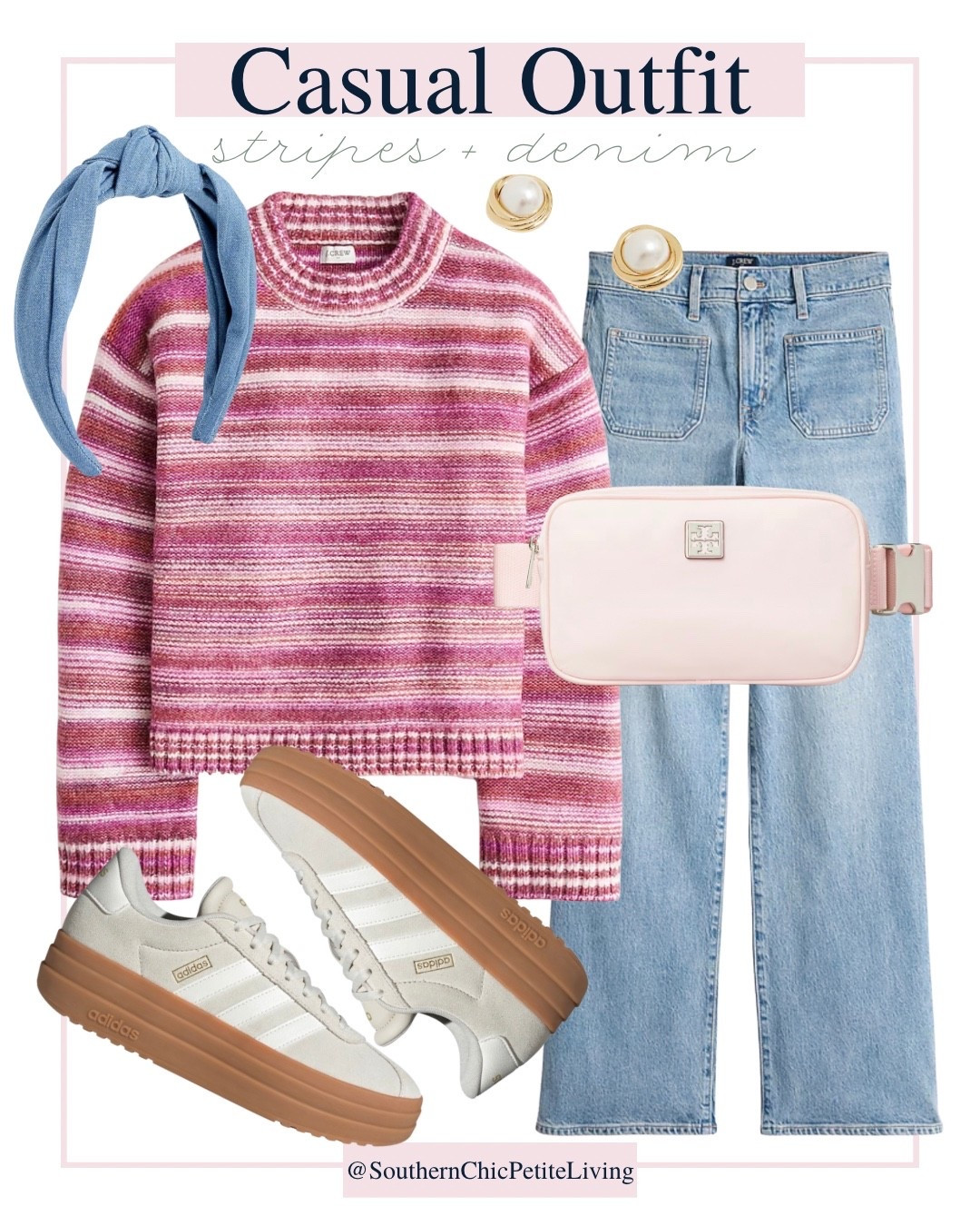 J Crew • Jeans • Sweater •  Fall Outfit • Pumpkin Patch • Casual Outfit • Weekend Outfit • Teacher Outfit • Platform Adidas 

#LTKFindsUnder50 #LTKOver40 #LTKPetite