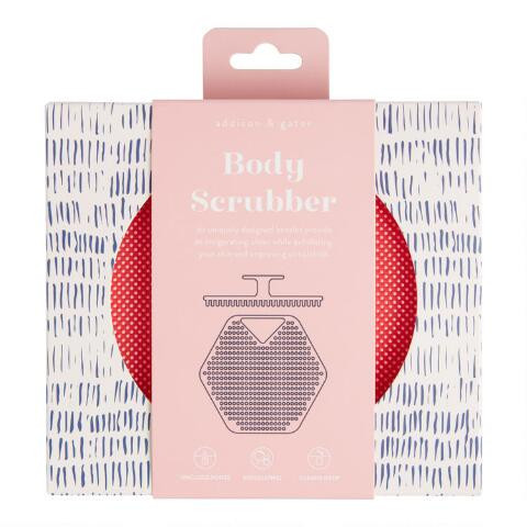 A&G Pink Silicone Body Scrubber | World Market