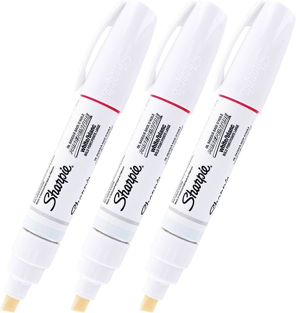 3 PACK: Sharpie, Sanford - Oil Paint Marker Bold White (35568) | Amazon (US)