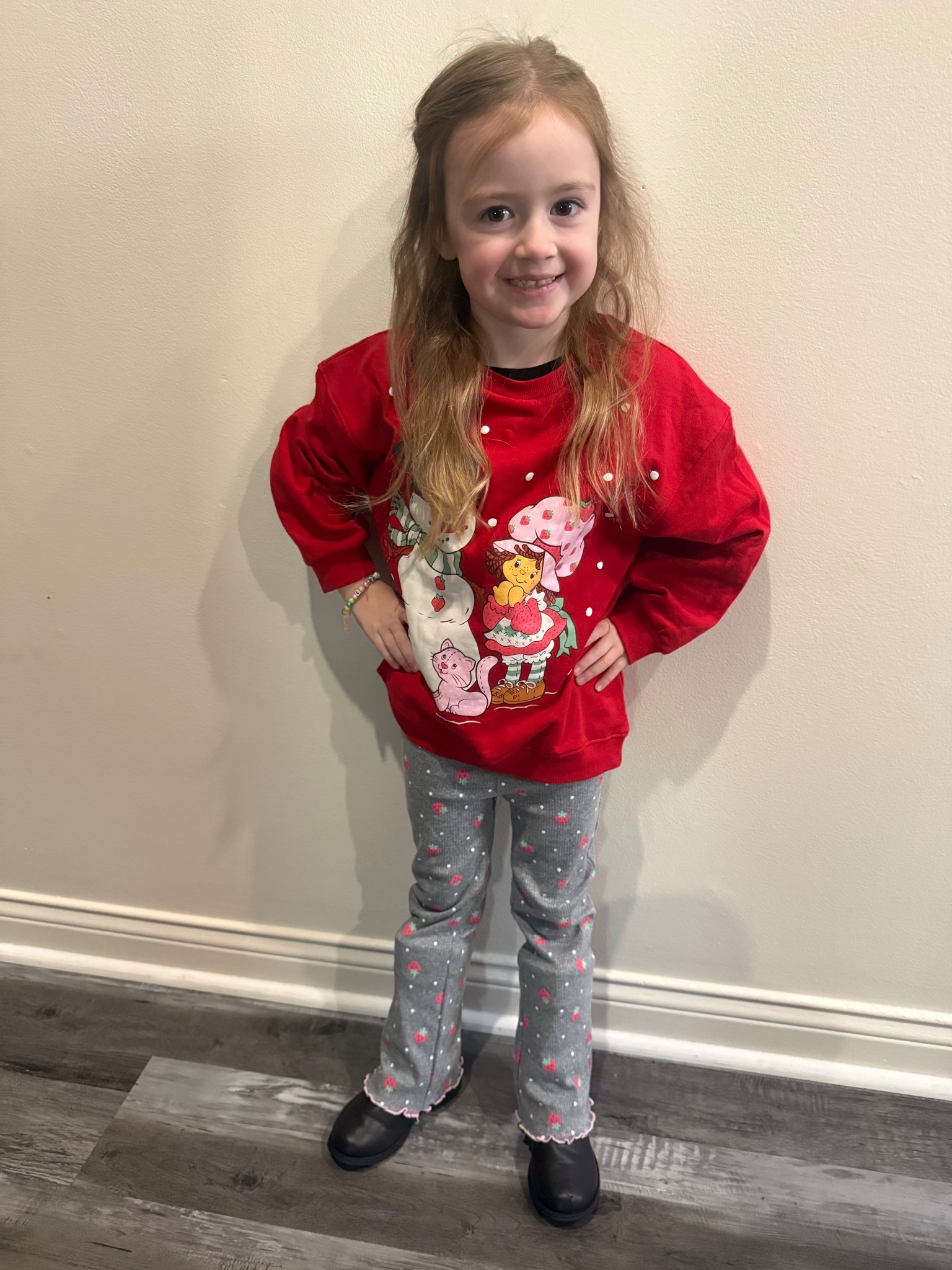🍓❄️ Strawberry Shortcake meets winter magic! Found this adorable toddler outfit at Walmart for under $13 — and yes, that little snowman on it sealed the deal. Too cute to leave behind! 💗⛄️ #WalmartFinds

#LTKHoliday #LTKKids #LTKSeasonal