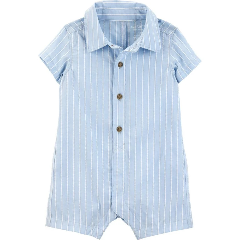 Carter's Child of Mine Baby Boy Romper, One-Piece, Sizes Newborn-12 Months | Walmart (US)