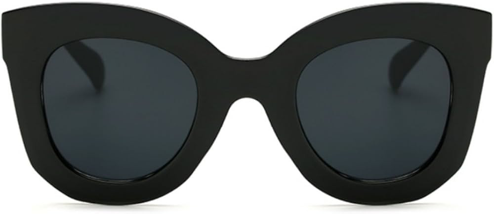 Freckles Mark Thick Fashion Butterfly Sunglasses for Women Trendy Round Cat Eye Sun Glasses | Amazon (US)