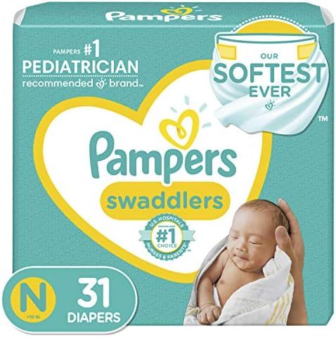 Diapers Newborn/Size 0 (< 10 lb), 31 Count - Pampers Swaddlers Disposable Baby Diapers, Jumbo Pack ( | Amazon (US)