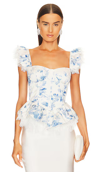 Sorrento Top in Provencal Blue Floral | Revolve Clothing (Global)