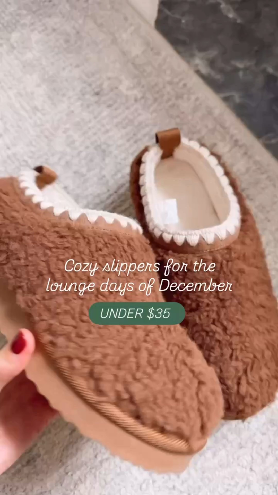 These slippers would be great for a cozy Christmas morning 💕

Loverly Grey, Target find, Target fashion, women’s slippers

#LTKGiftGuide #LTKFindsUnder50 #LTKHoliday