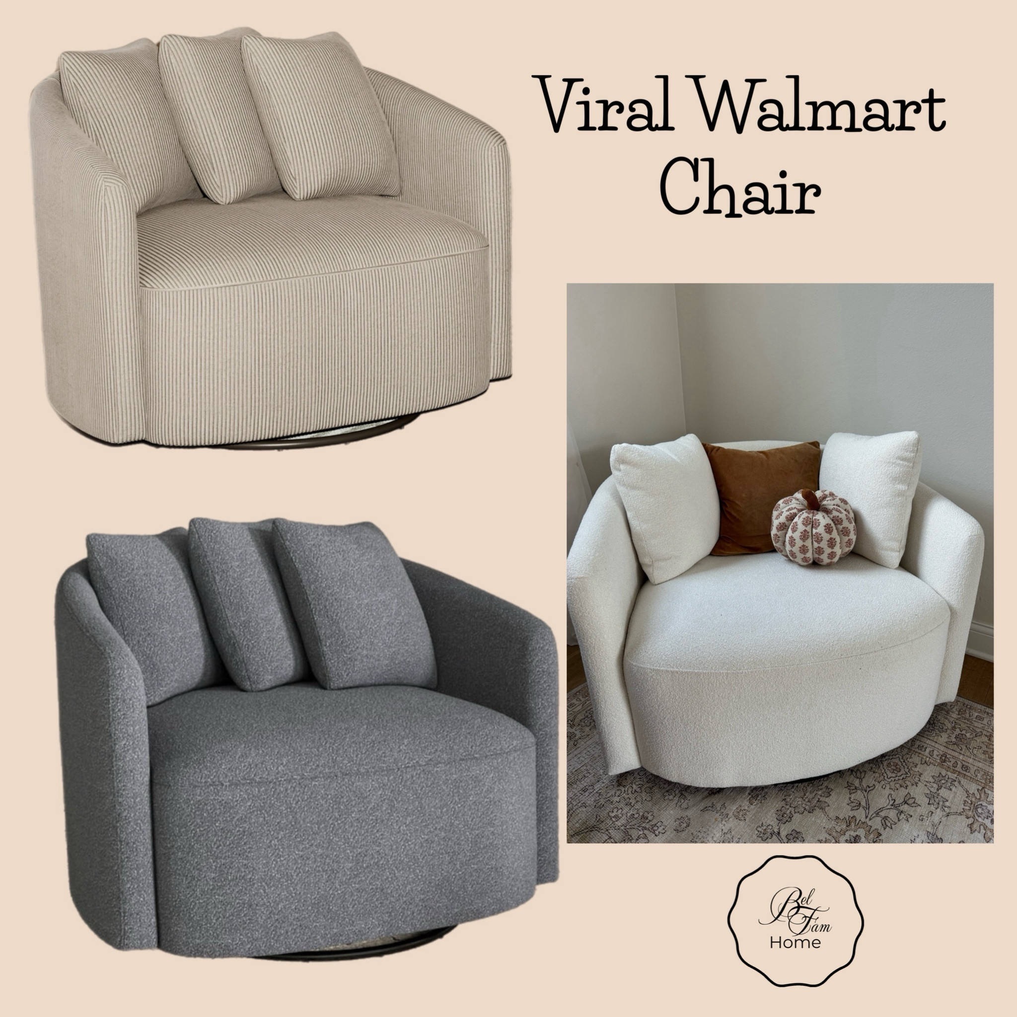 More colors added to the viral Walmart chair! 

#LTKHome #LTKStyleTip