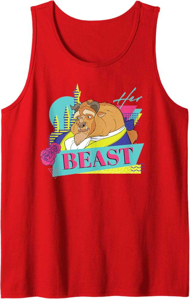 Disney Beauty and the Beast Couples Matching Her Beast Tank Top | Amazon (US)