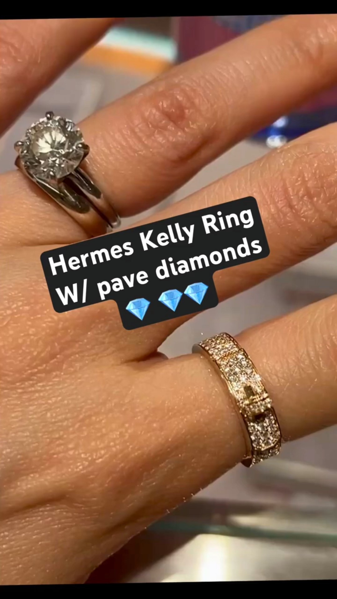 Hermes Kelly ring w pave diamonds 

#LTKStyleTip #LTKWedding #LTKOver40