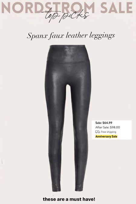 Spanx faux leather leggings! 

#LTKFind #LTKsalealert #LTKunder50